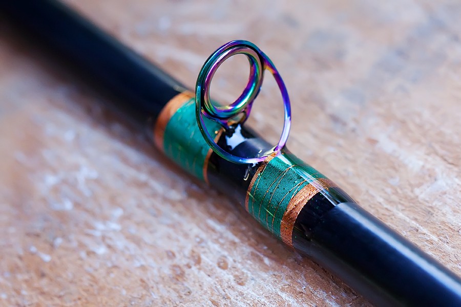 REEL TECH CUSTOM – Split Grip Salmon Rod with Custom Marbling | The